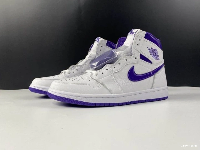 PURPLE RETRO JORDAN HIGH AIR 1 COURT CD0461-151 1208